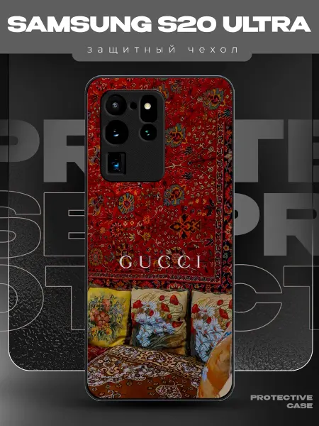 MeowCase Чехол на Samsung S20 Ultra с принтом Гуччи ковер