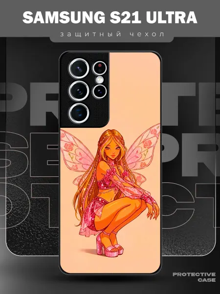 MeowCase Чехол на Samsung S21 Ultra с принтом феи финкс