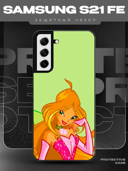 MeowCase Чехол на Samsung S21 FE с принтом винкс флора