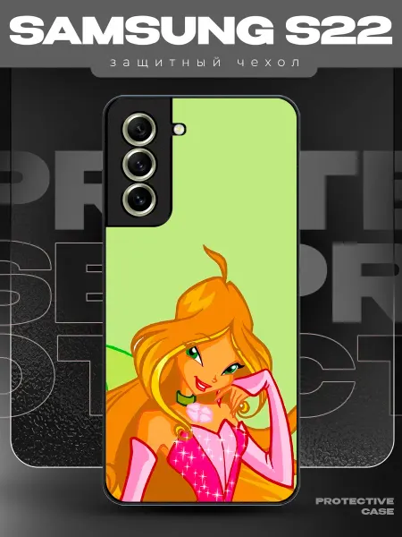 MeowCase Чехол на Samsung S22 с принтом винкс флора