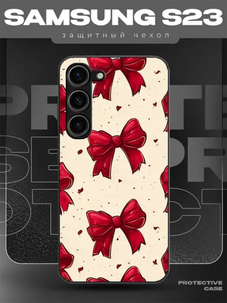 MeowCase Чехол на Samsung S23 с принтом y2k бантики