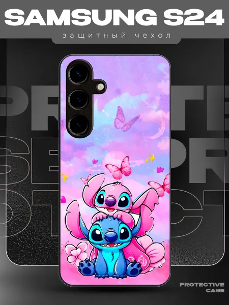 MeowCase Чехол на Samsung S24 с принтом стич