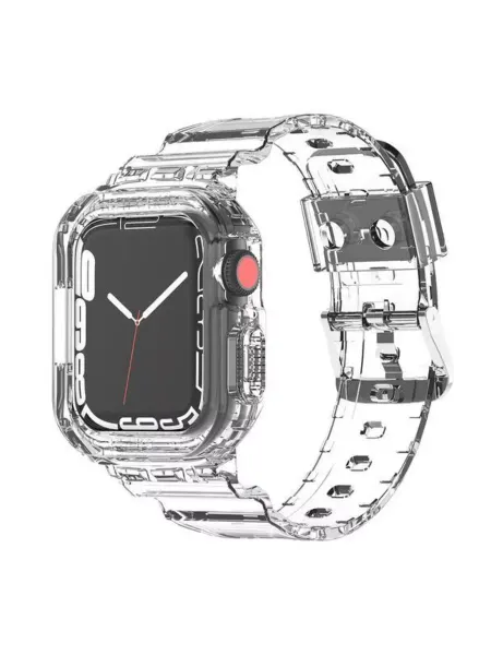MODMAC Ремешок для Apple Watch 44 45 mm с защитным бампером