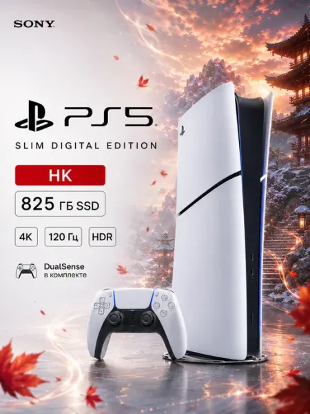 Playstation Игровая приставка PS 5 Slim Digital Edition HK
