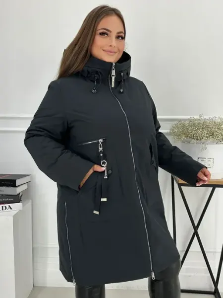 H&L fashion boutique Куртка осенняя больших размеров с капюшоном