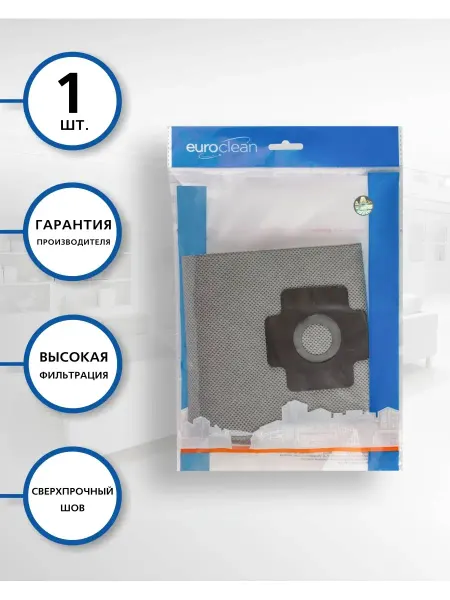EUROCLEAN Многоразовый мешок для пылесоса ZELMER, 1 шт