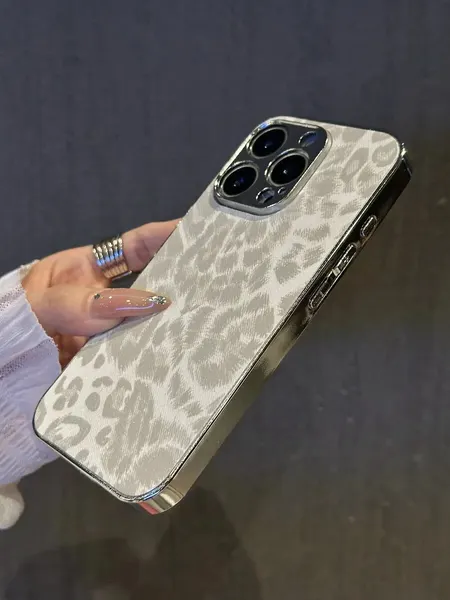 Чехол О'кейси, для iPhone 15 Pro Max, с принтом, серый, легкий, эстетичный