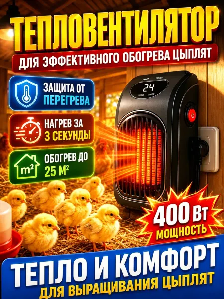 Керамический обогреватель для теплицы