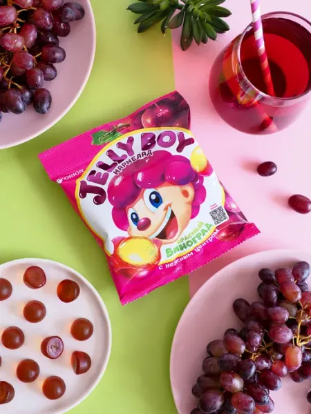 ОРИОН GROUP Жевательный мармелад Jelly Boy Красный виноград 114гр