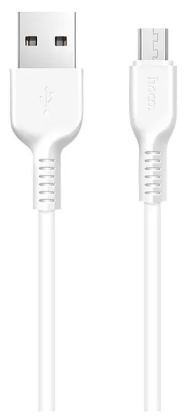 Кабель Hoco X13 Easy charged USB - microUSB, 1 м, 1 шт, белый