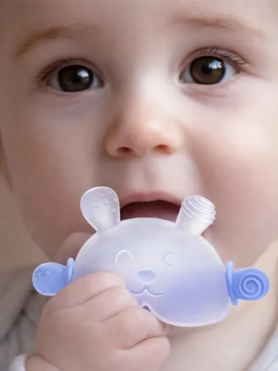 Мягкий силиконовый прорезыватель для зубов, безопасный BPA-free, для младенцев