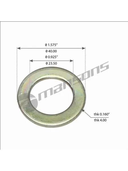 MANSONS Шайба стремянки m22 bpw