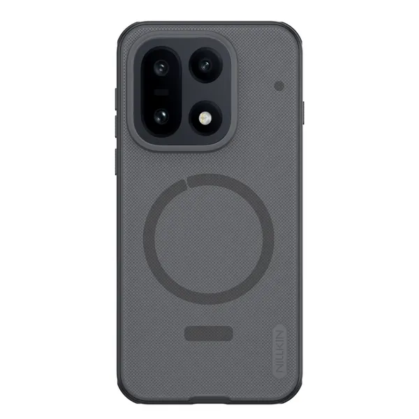 Чехол серый тонированный c MagSafe для OnePlus 15, серия Super Frosted Shield Pro Magnetic (Clear version) от Nillkin