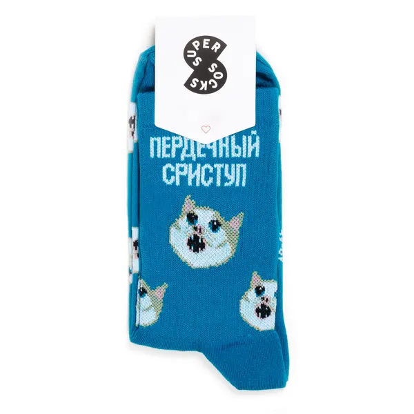 Super socksНоски Носки с рисунками Super Socks - Пердечный сриступ