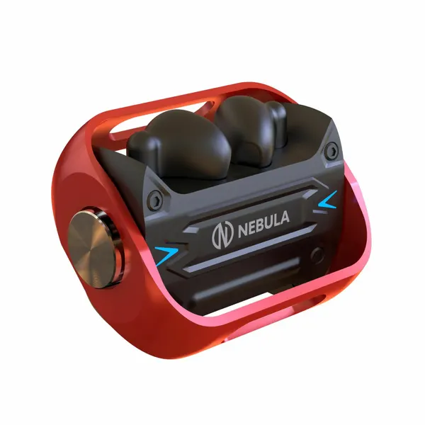 Беспроводные игровые наушники TWS NEBULA STORM черный/красный (NG-TWS09)