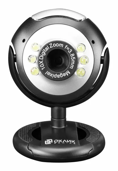 Веб-камера Oklick Оклик, черная, 0.3 Mpiх, 640х480, USB2.0, с микрофоном (OK-C8825)