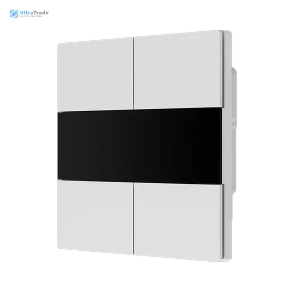 Умный выключатель четырехклавишный с нулевой линией Xiaomi Linptech Smart Display Switch E5S Zero Fire 16A White (E5DB-W4S)
