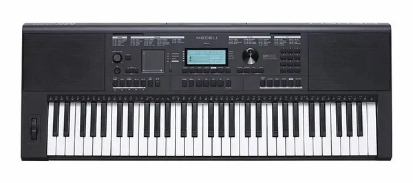 Синтезатор Medeli MK401 с активной клавиатурой, сенсорный тачпад, микшер, сэмплер, блок питания в комплекте.