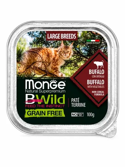 Monge Bwild large breeds вкус буйвол