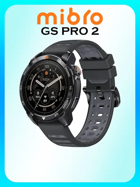 Умные часы Mibro GS Active 2, XPAW024DG, серые , AMOLED , 46mm