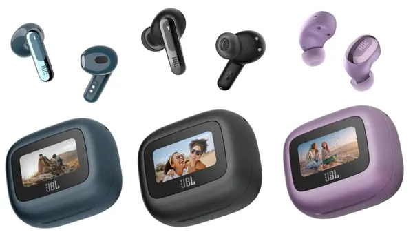 Наушники Blue в стиле JBL Live Beam 3, беспроводные, с ANC, сенсорное управление, шумоподавление.