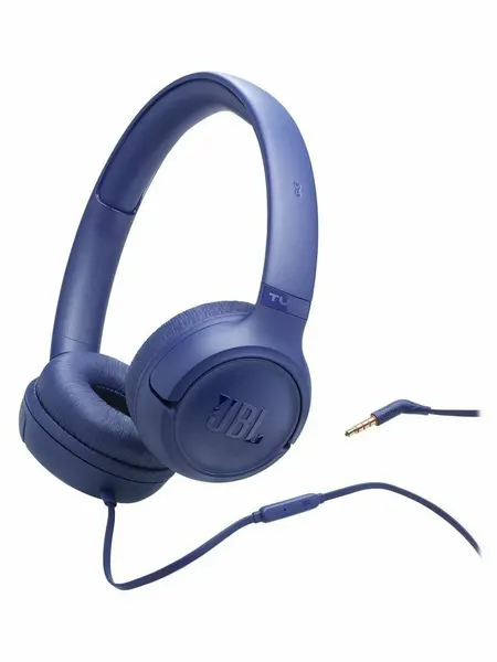 Наушники проводные JBL Tune 530, складные, синий (JBLT530BLU)