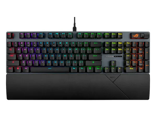 Клавиатура проводная ASUS ROG Strix Scope II X (90MP03XF-BKRA00) механическая, RGB подсветка, numpad, Черный