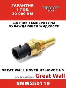Датчик температуры охлаждающей жидкости Грейт Волл Ховер, H3 ( Great Wall Hover, H3) SMW250119