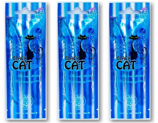 SV-Tan Black cat 10 мл (30мл) 2 в 1 автозагар+насыщенный темный крем для загара, экстракт авокадо и витамин Е 3шт*10мл