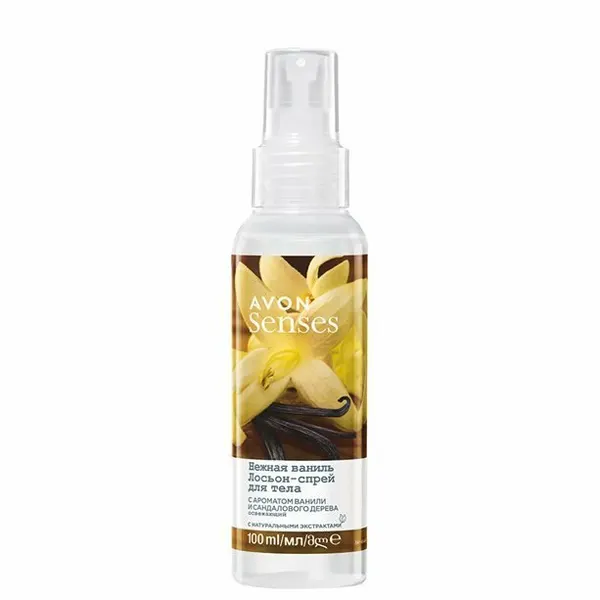 Avon Освежающий лосьон-спрей для тела "Нежная ваниль", 100 мл