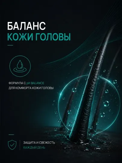 Мужской шампунь для волос MY, глубокое очищение и уход, для всех типов волос, 420 мл - Для волос