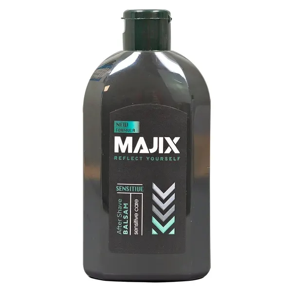 Бальзам после бритья Majix Sensitive 250 мл Для чувствительной кожи с оливковым маслом, алоэ вера, аллантоин. Без спирта