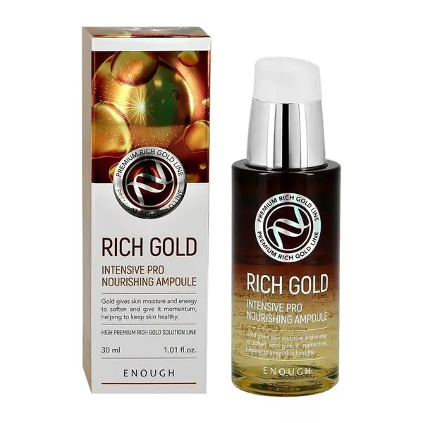 Сыворотка для лица `ENOUGH` Rich Gold питательная с золотом, 30 мл