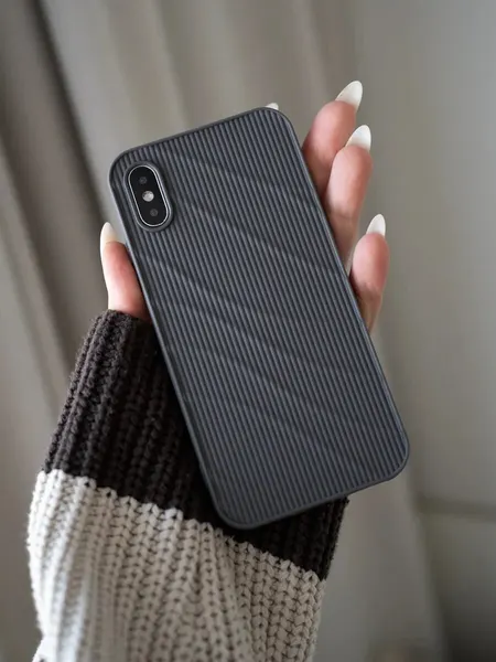 Чехол О'кейси, для iPhone X/XS, с принтом, легкий, защита камеры, серый