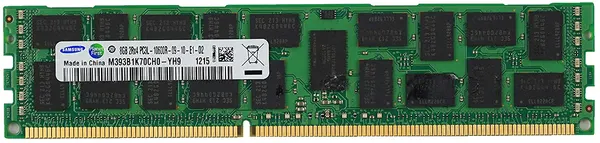 Модуль памяти для сервера DDR3L 8Gb Samsung M393B1K70CH0-YH9 PC3L-10600 1333Mhz ECC REG x4 CL 9-10 1,35V Dual Rank