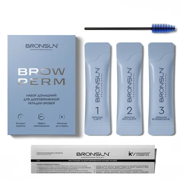 Bronsun Домашний набор для долговременной укладки бровей BROW PERM BRONSUN