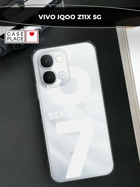Чехол на Vivo IQOO Z11x 5G/Y31d / Виво IQOO Z11х 5G/Y31d с принтом Мем "сикс севен" 1, прозрачный