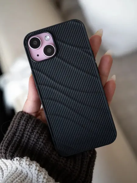 Чехол О'кейси, для iPhone 13, черный, стильный, защита камеры, легкий
