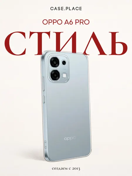 Силиконовый чехол на Oppo A6 Pro / Оппо A6 Про, прозрачный