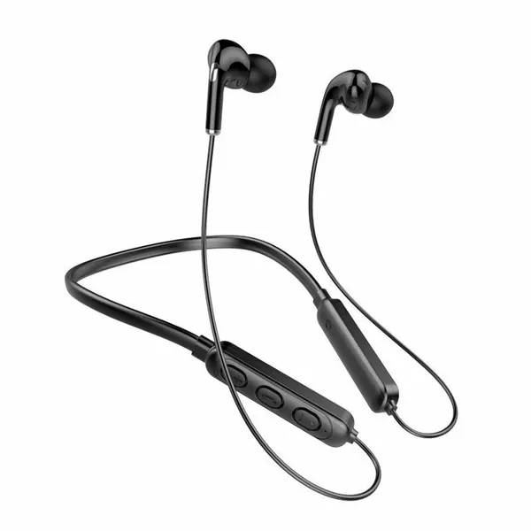 Беспроводные наушники Bluetooth, беспроводная гарнитура, наушники для спорта, черные.