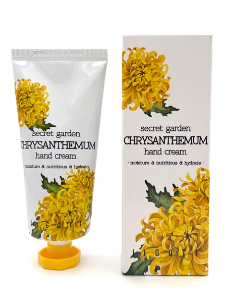 Jigott Крем для рук с экстрактом Хризантемы Secret Garden Chrysanthemum Hand Cream, 100 мл