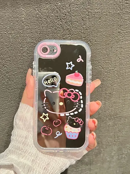 Чехол О'Кейси, для iPhone 7, 8, SE 2020, зеркальный, с принтом, защита камеры