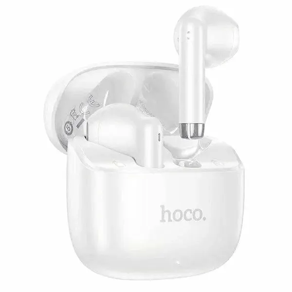 Bluetooth наушники вкладыши с микрофоном TWS Hoco EW205 беспроводная мобильная гарнитура, белые