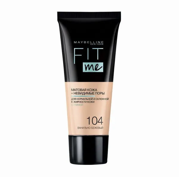 Maybelline New York тональный крем Fit Me №104 ванильно-бежевый