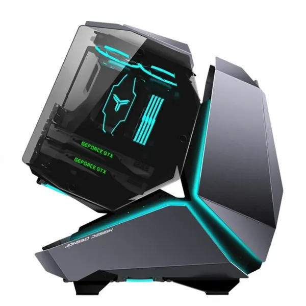 Компьютерный корпус JONSBO MOD 5 Green (MOD 5 GREEN) серый - Full Tower, ATX, Micro-ATX, Mini-ITX, 3.5 мм jack (микрофон/аудио)
