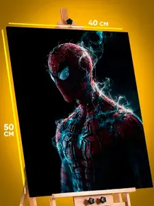 Картина на стену интерьерная на холсте с подрамником 40х50 Marvel Танос