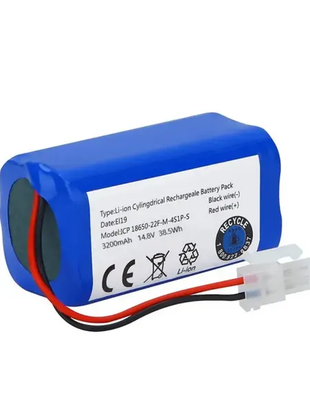 Аккумулятор для робота- пылесоса 14.8V 3200mAh, совместим с Chuwi Ilife, Polaris, Gutrend Kitfort