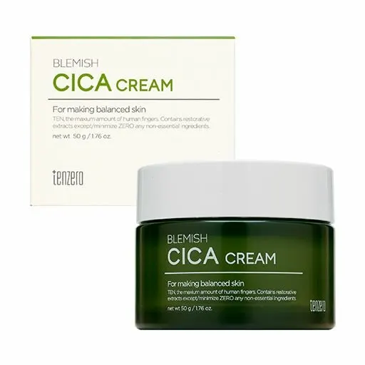 Tenzero Успокаивающий крем для проблемной кожи с центеллой Blemish Cica Cream, 50 мл