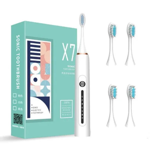 Электрическая зубная щетка ультразвуковая Toy Chi X7 SONIC Toothbrush, белая