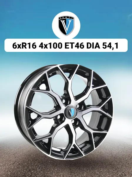 Диск автомобильный Venti V1619 6x16 4x100 ET46 54,1 BD
